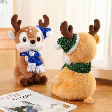muñeca de peluche Kawaii, ciervo, reno regalo navidad