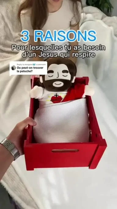 Juguete de peluche que respira Jesús calmar para niños, suaves y relajantes