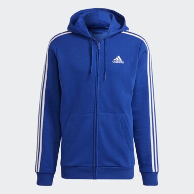 Sudadera con capucha Essentials Fleece 3-Stripes Full-Zip